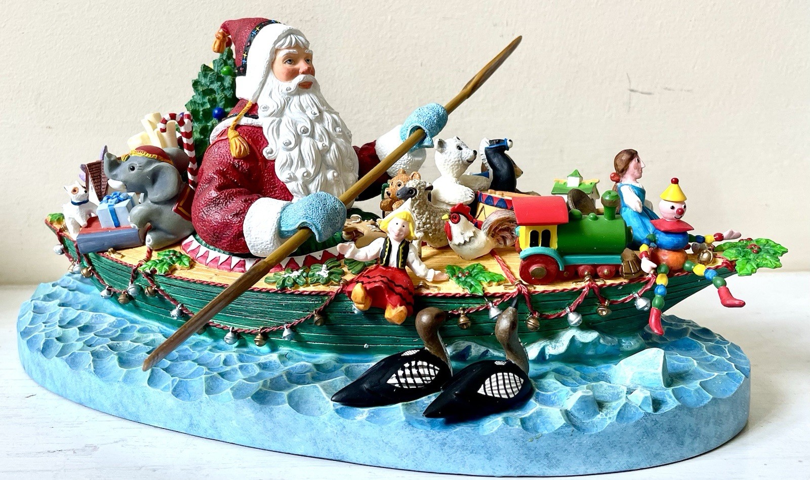 NEW in BOX Lenox 2003 Magic of Christmas LARGE Sculpture NORTHERN JOURNEYS Santa