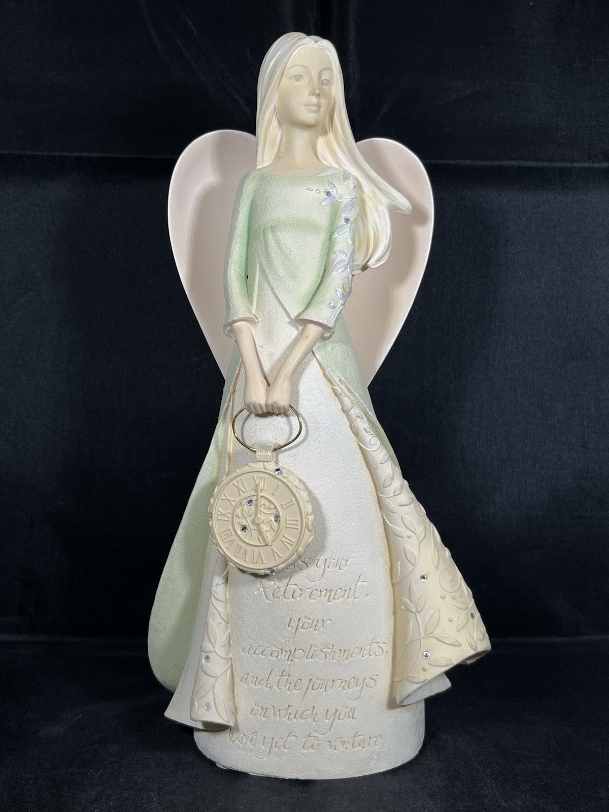 Angel Retirement Stone Resin Figure Foundations 2013 Enesco #4036736