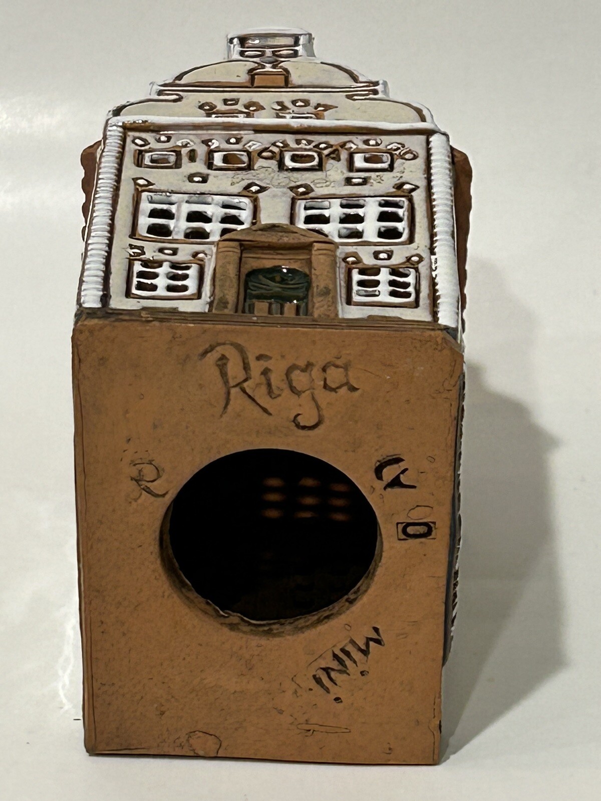 Riga Mini Miniatures Incense Pottery Ceramic House The Three Brothers Latvia