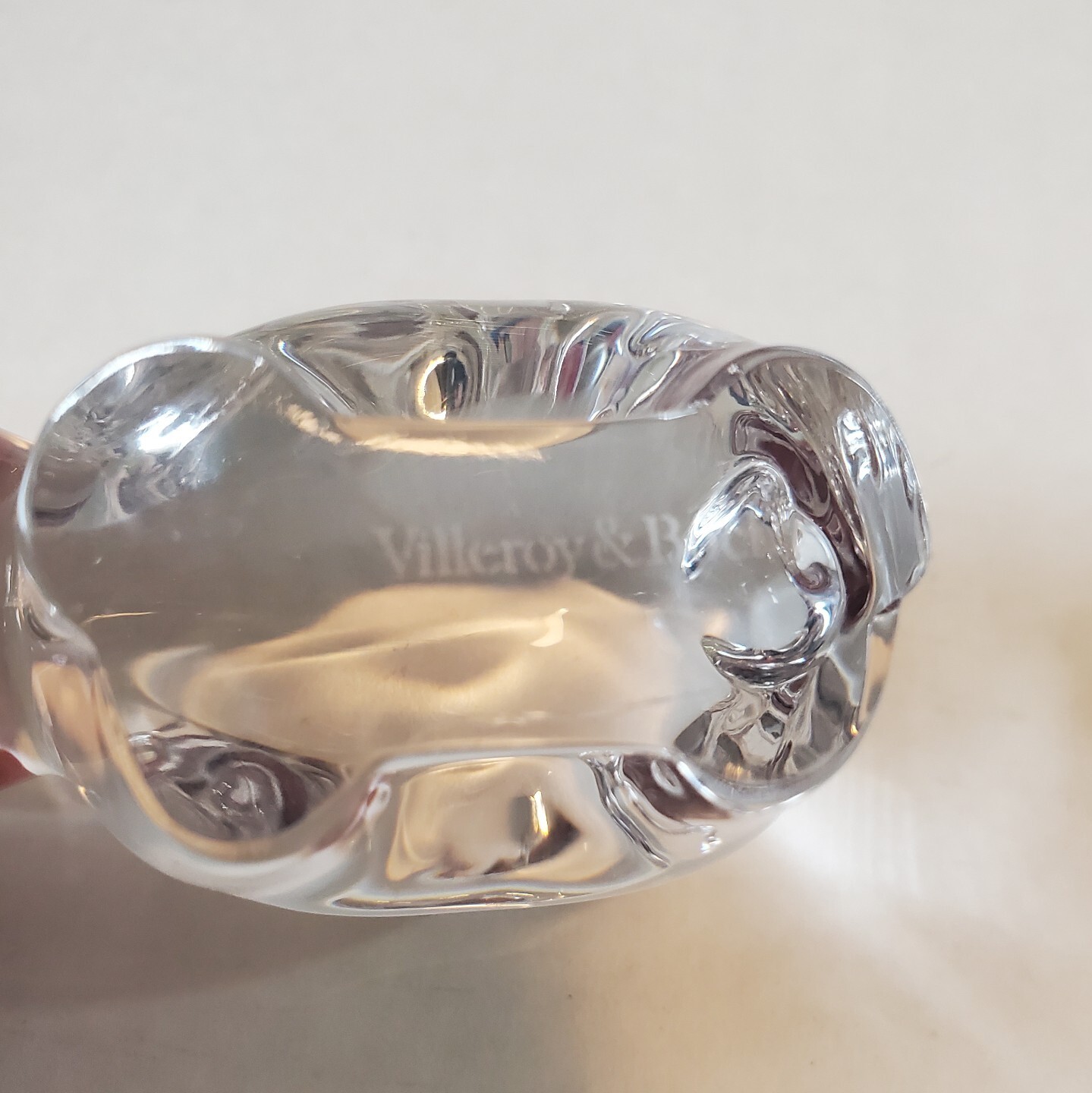 Villeroy and Boch Crystal Pig Figurine 3″