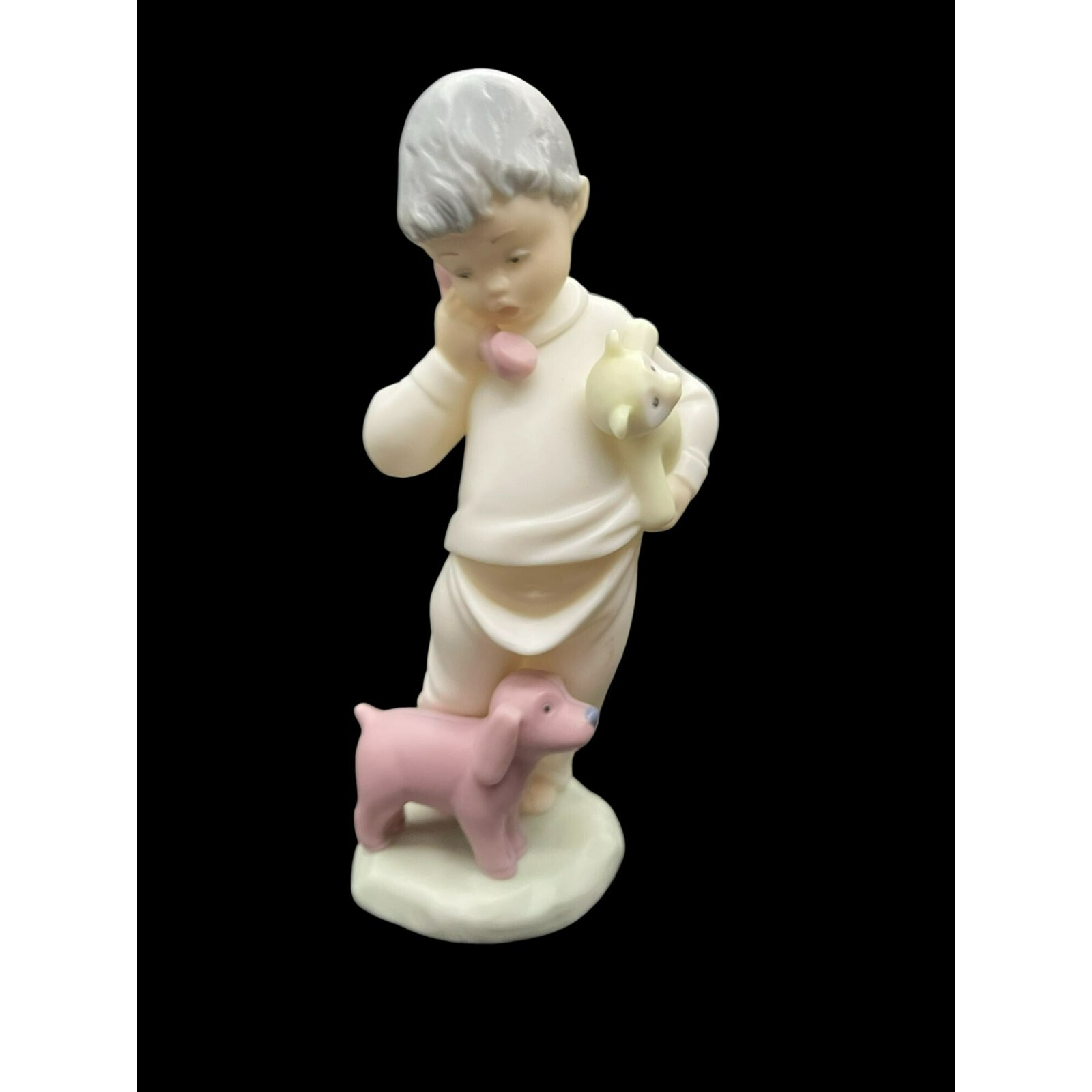 LLADRO “Come Home Soon” Boy On Phone Teddy Bear – No Box Style: 33012