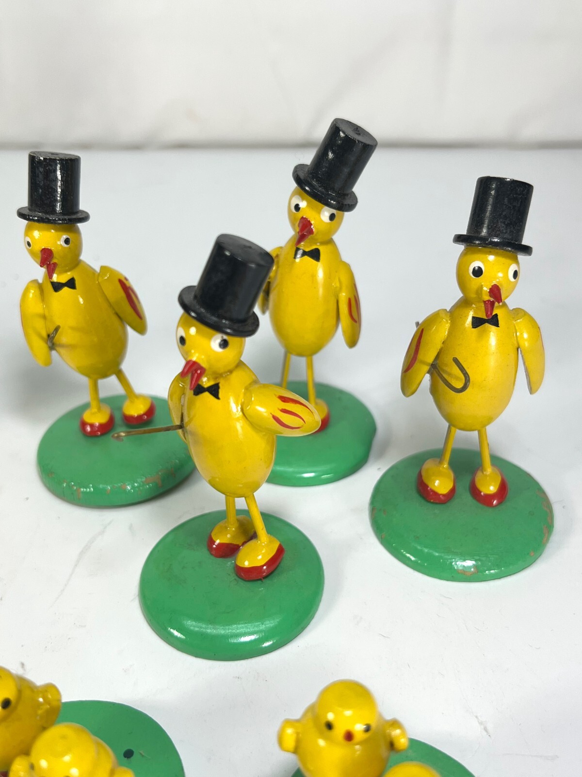 B. S & Co. Japan Vintage 50s 60s Dancing Top Hat & Cane Birds BS B.S. Figurines