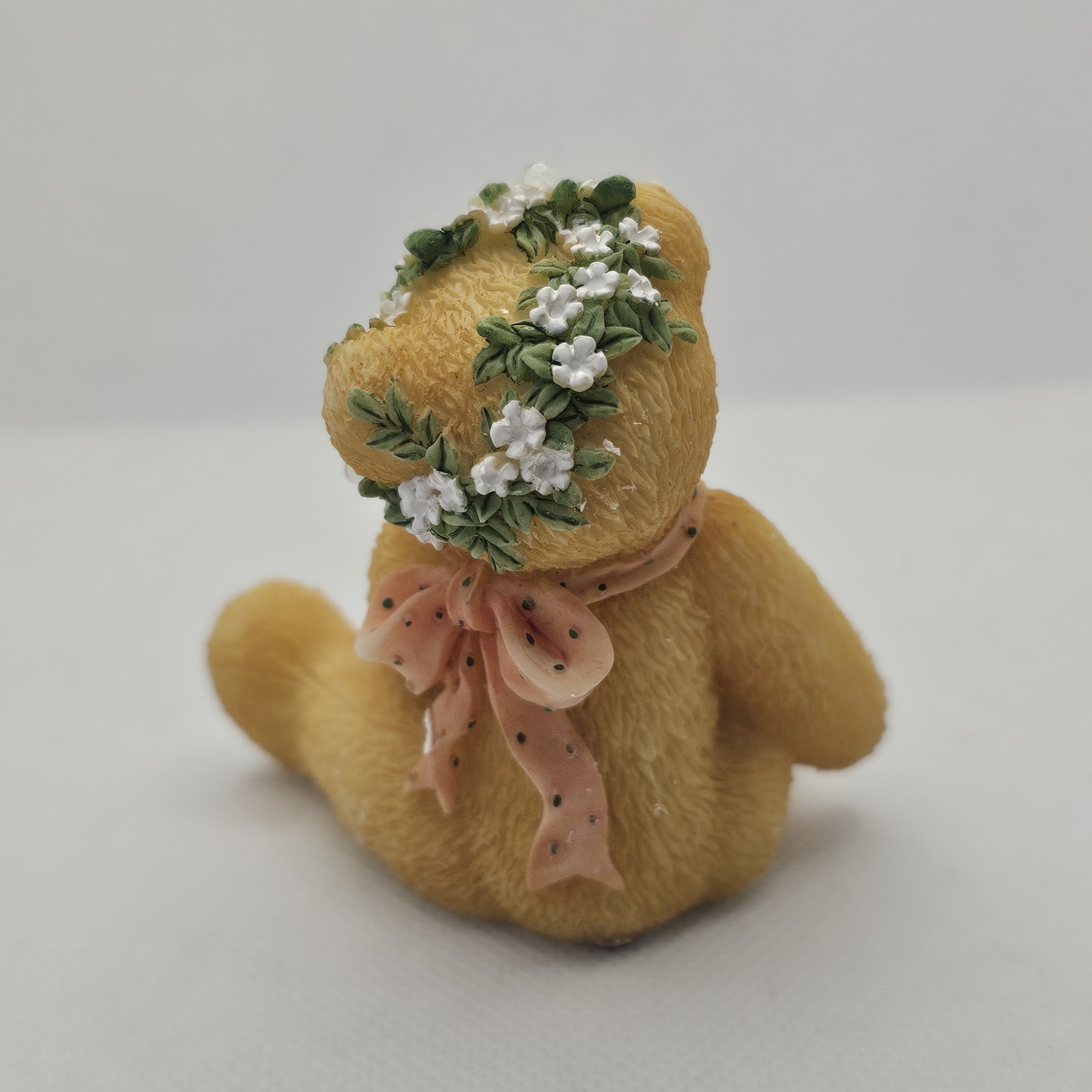 New CHERISHED TEDDIES Bear JASMINE  FIGURINE BOX Bouquet Of Blessings flower