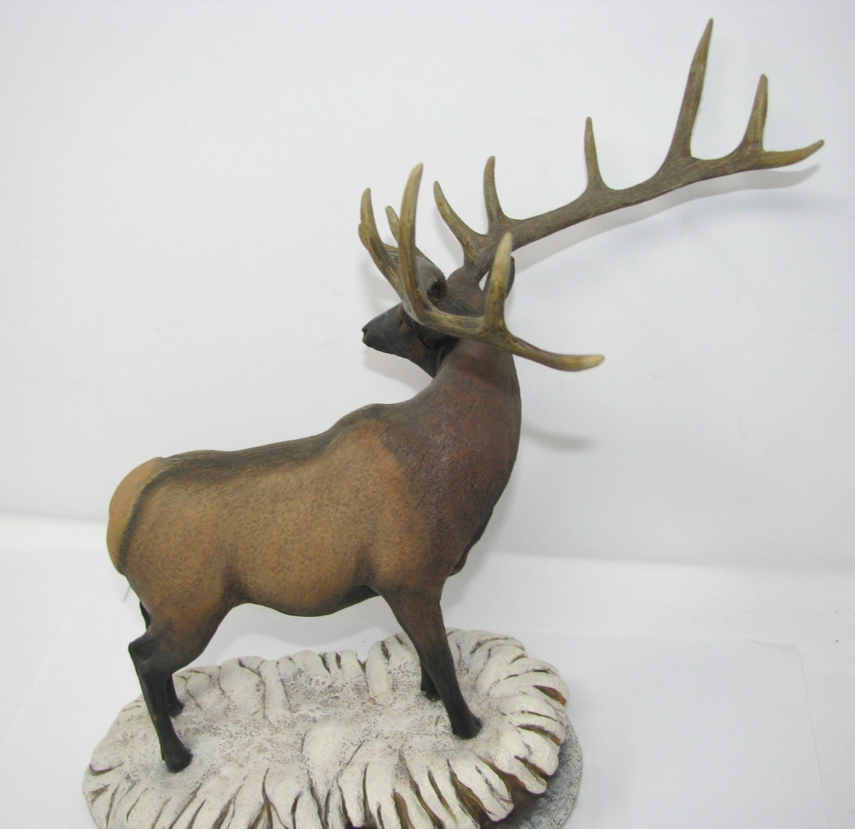 Danbury Mint ‘THE LEADER’ 12” Elk Sculpture – Monarchs Of The Wilderness – Rare