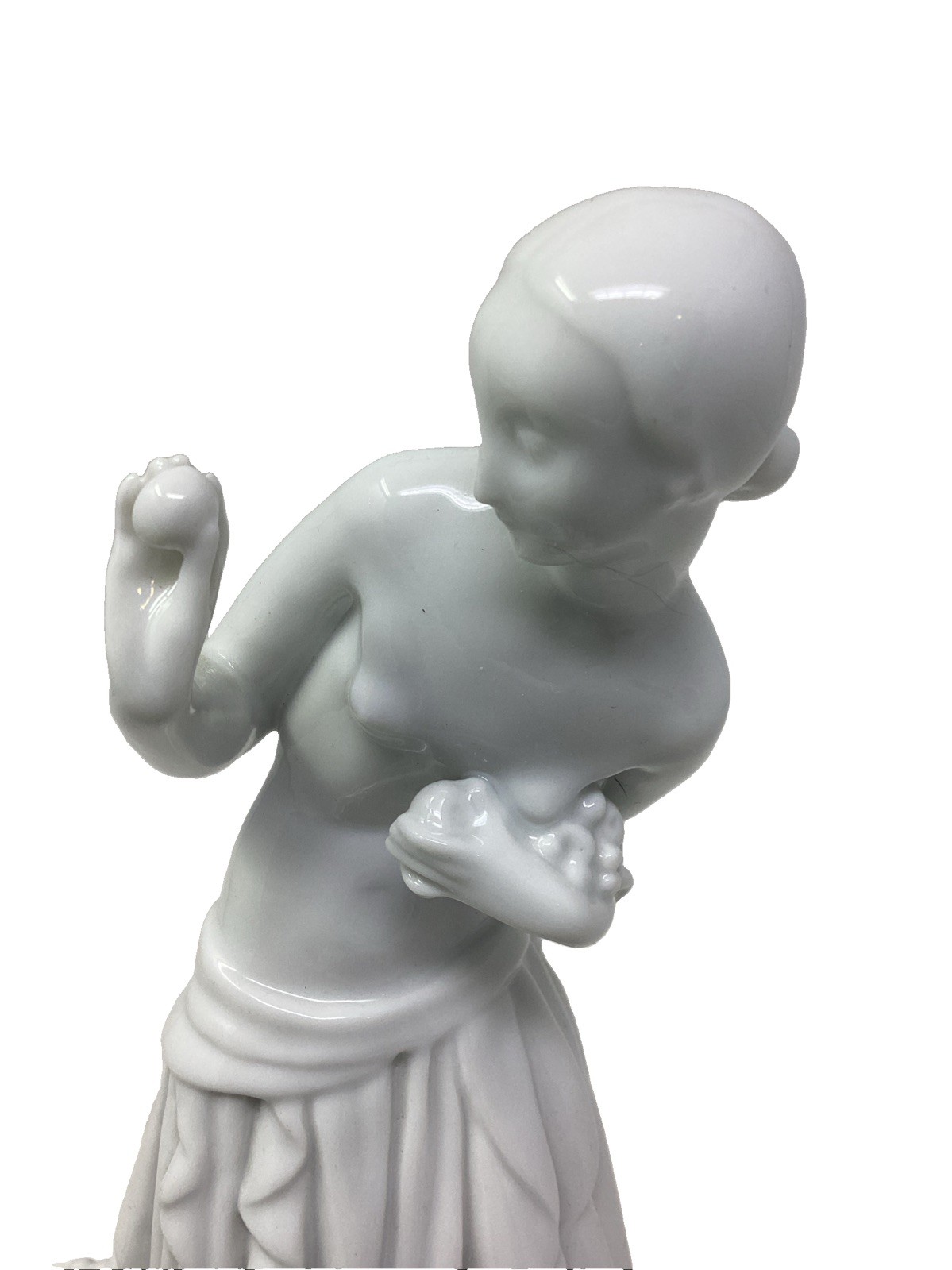 Dahl Jensen Blanc De Chine Copenhagen Roman Goddess “Pomona” Figurine 10”