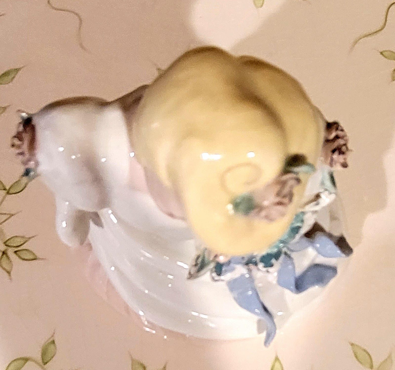 Bride Figurine Kay Finch California Pottery 6″ Blond Pastels 1940s READ