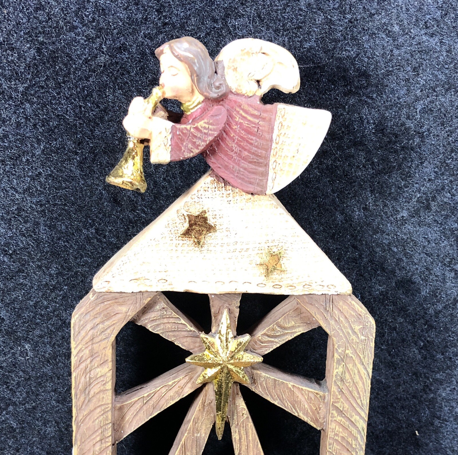 Nativity Scene Creche Mary Jesus Shepherd Wise Men Angel Exclusive Roman Inc HTF