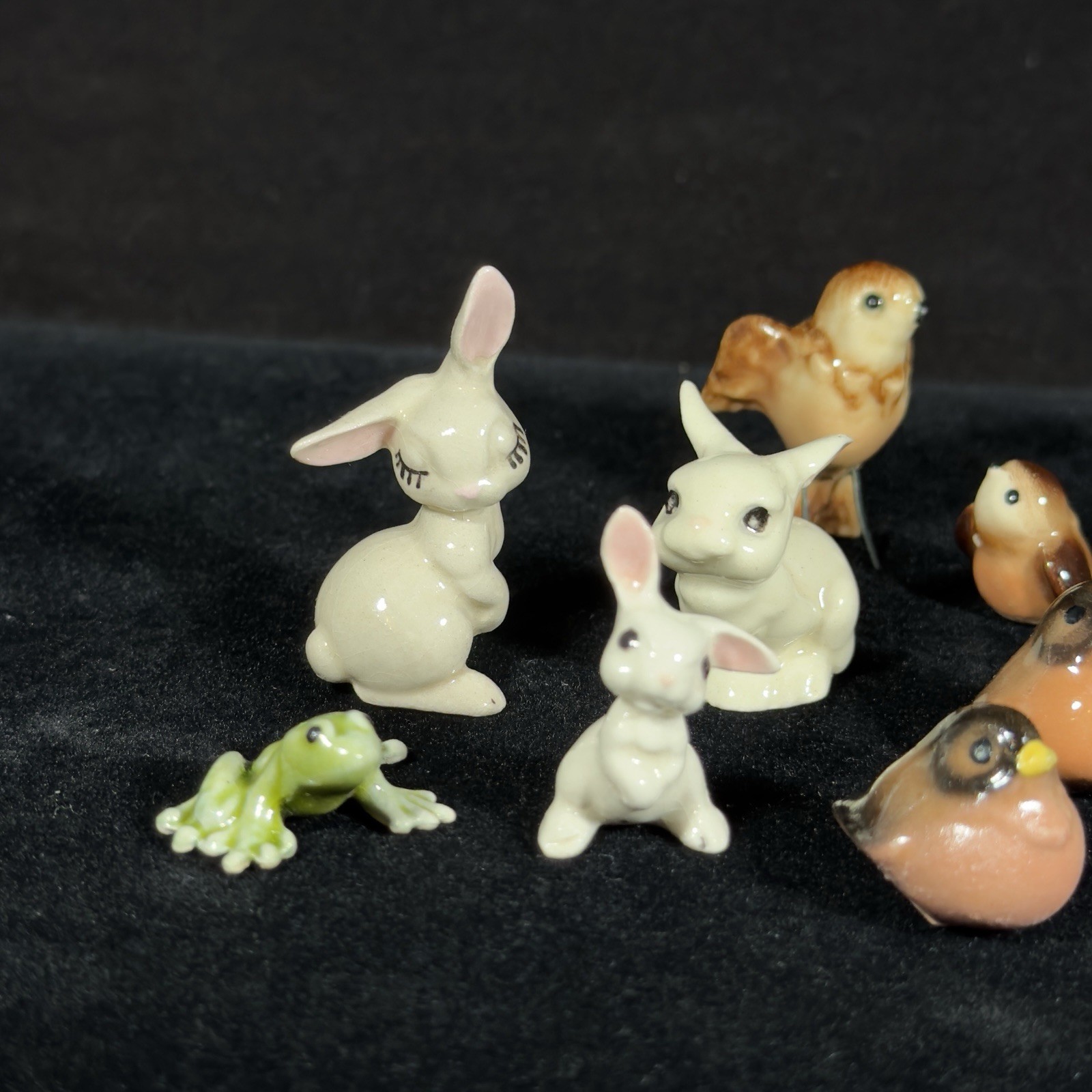 Lot 18 Vintage Hagen-Renaker Fairytale Creature Figurines Rabbits Mice Birds HR