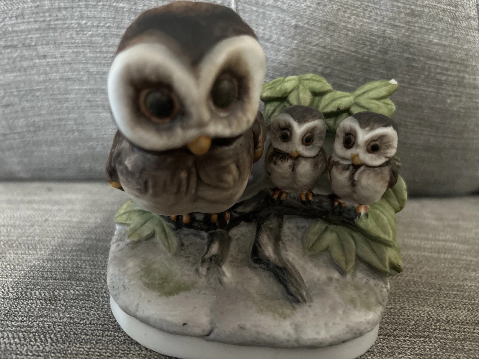 Homco Family of Owls Statue