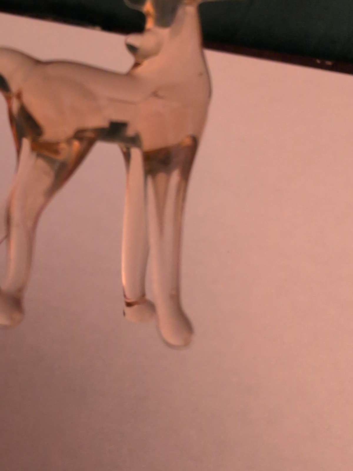 Vintage Miniature Horse Glass Figurine Gold Tones Art Glass Farm Decor Ponies