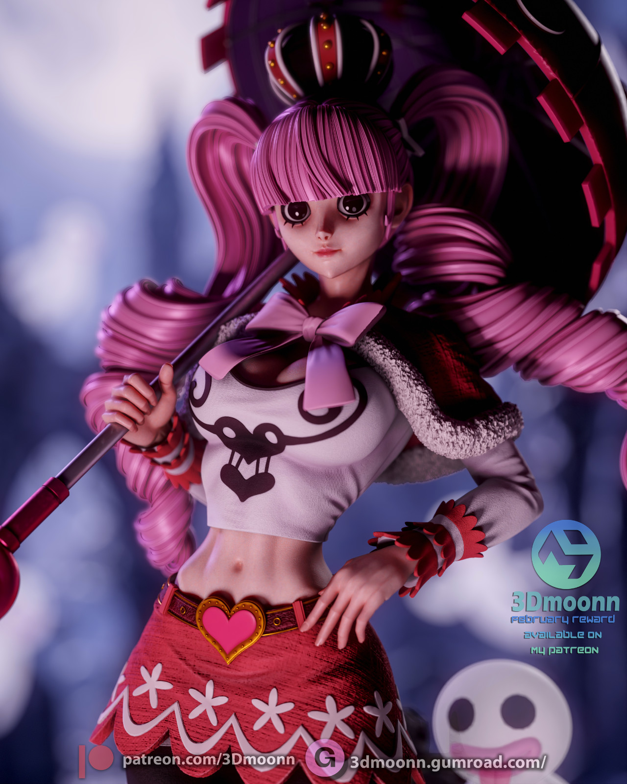 Perona | One Piece | UNPAINTED | 1/6 Scale Resin Kit | Eiichiro Oda