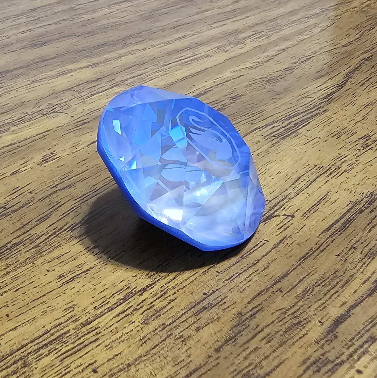 💎 Swarovski Crystal Exclusive 2025, Large, Ocean Blue, Chaton Gem Figurine NIB