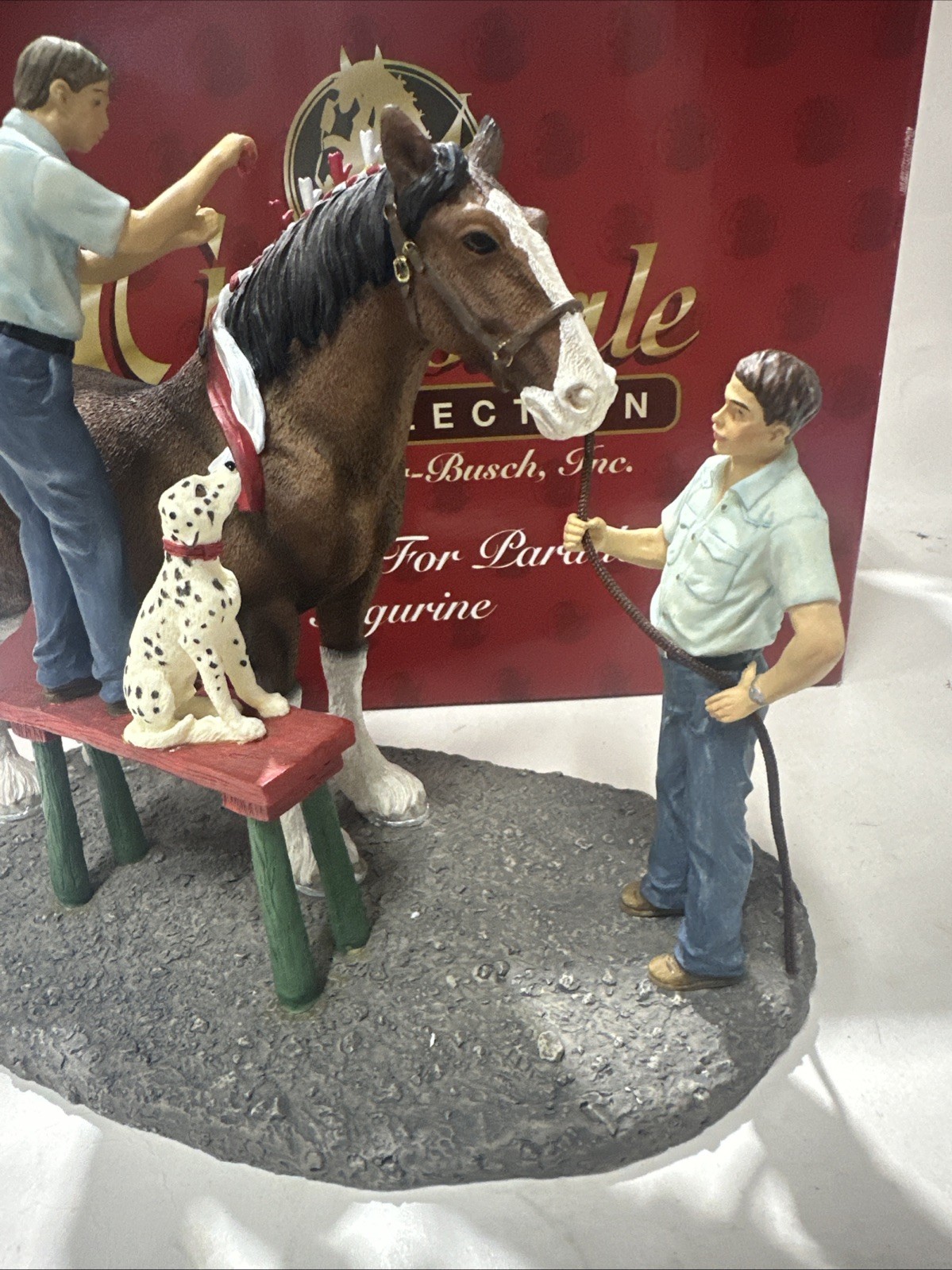The Clydesdale Collection Anheuser-Busch, Inc. “Braiding For Parade” Figurine