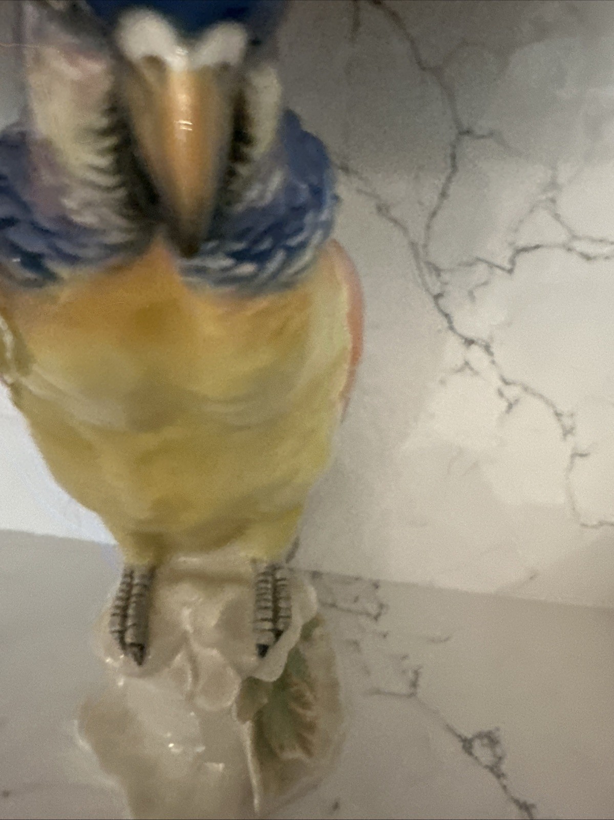 Ceramic Parrot By Karl Ens Green. Vintage