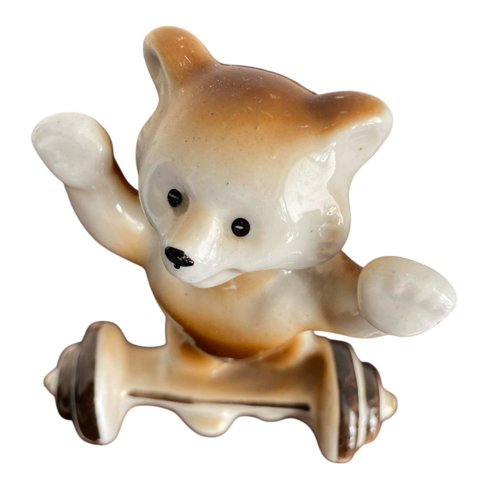 Vintage Porcelain Figurine Olympic Bear 1980s Soviet Rare Collectible USSR