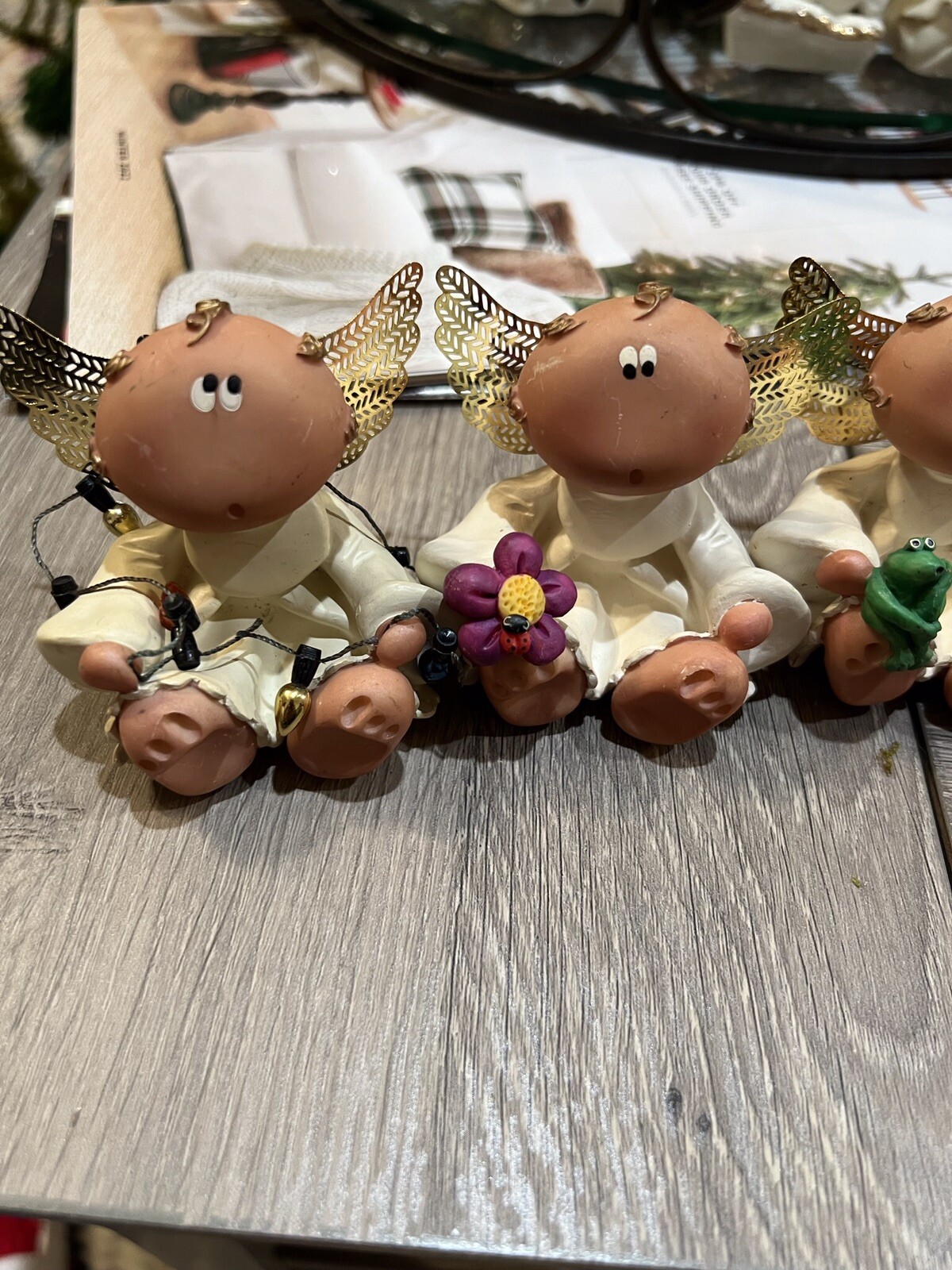 Lot of 5 Vintage Russ Angel Cheeks Kirk’s Kritters Figurines All Occasions