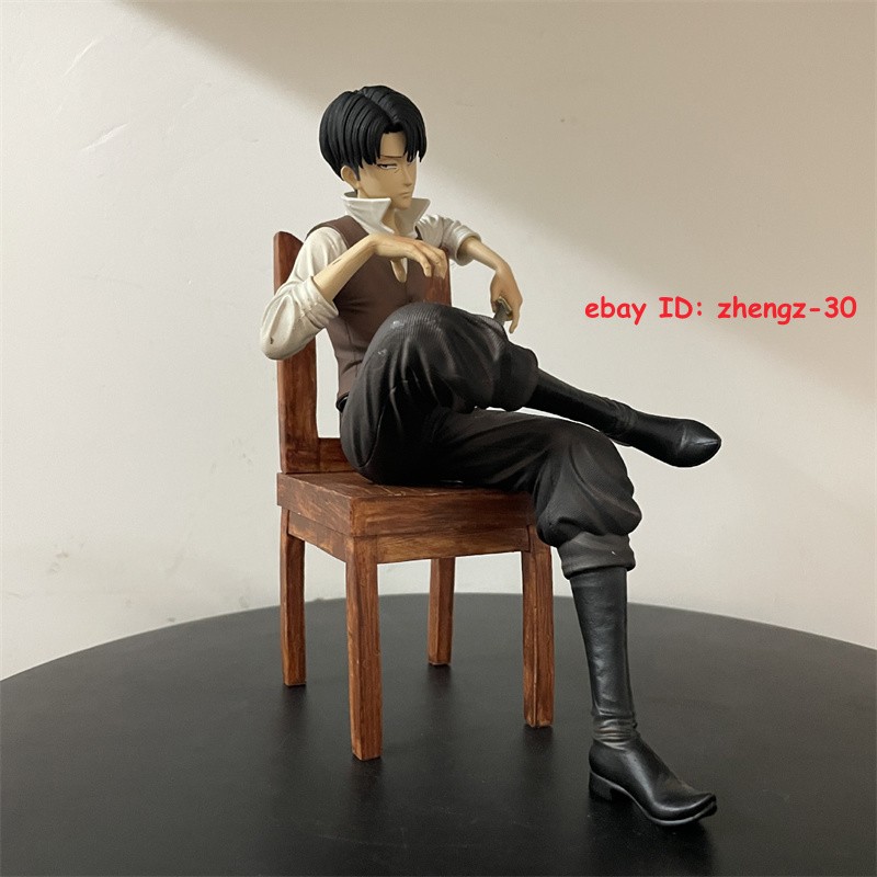 H19CM Attack on Titan Levi Ackerman Statue Figure Model Collectible Gift W/BOX