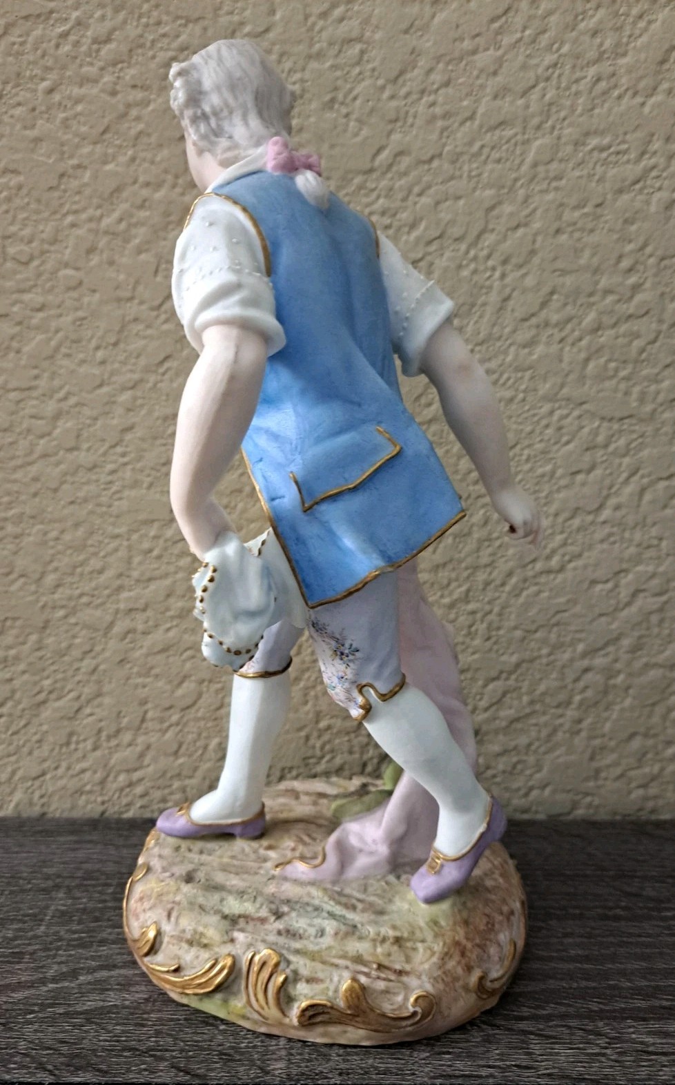 Rare Antique 9.5″ George Washington Planting ? French Bisque Porcelain Figurine