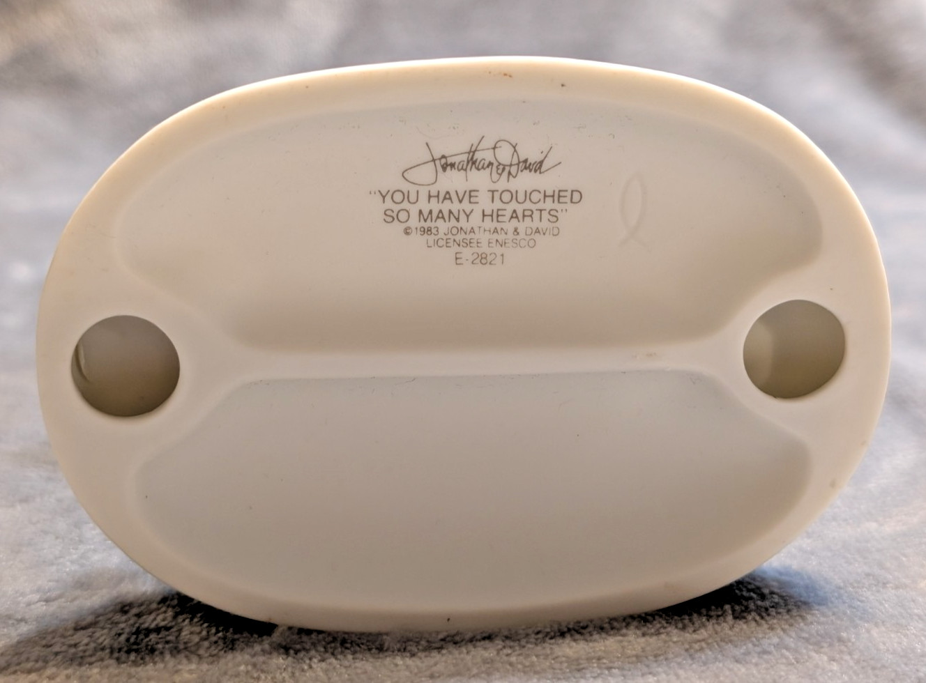 Precious Moments J&D Logo 1983 “You Have Touched So Many Hearts” E-2821 Icthys