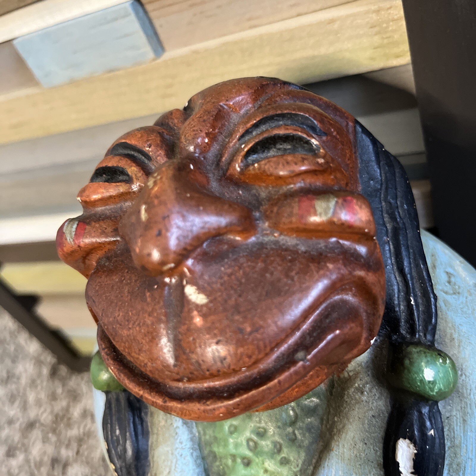 1921 Perce Pearce Disney Artist Chalkware Statue Heap-O-Luck Indian