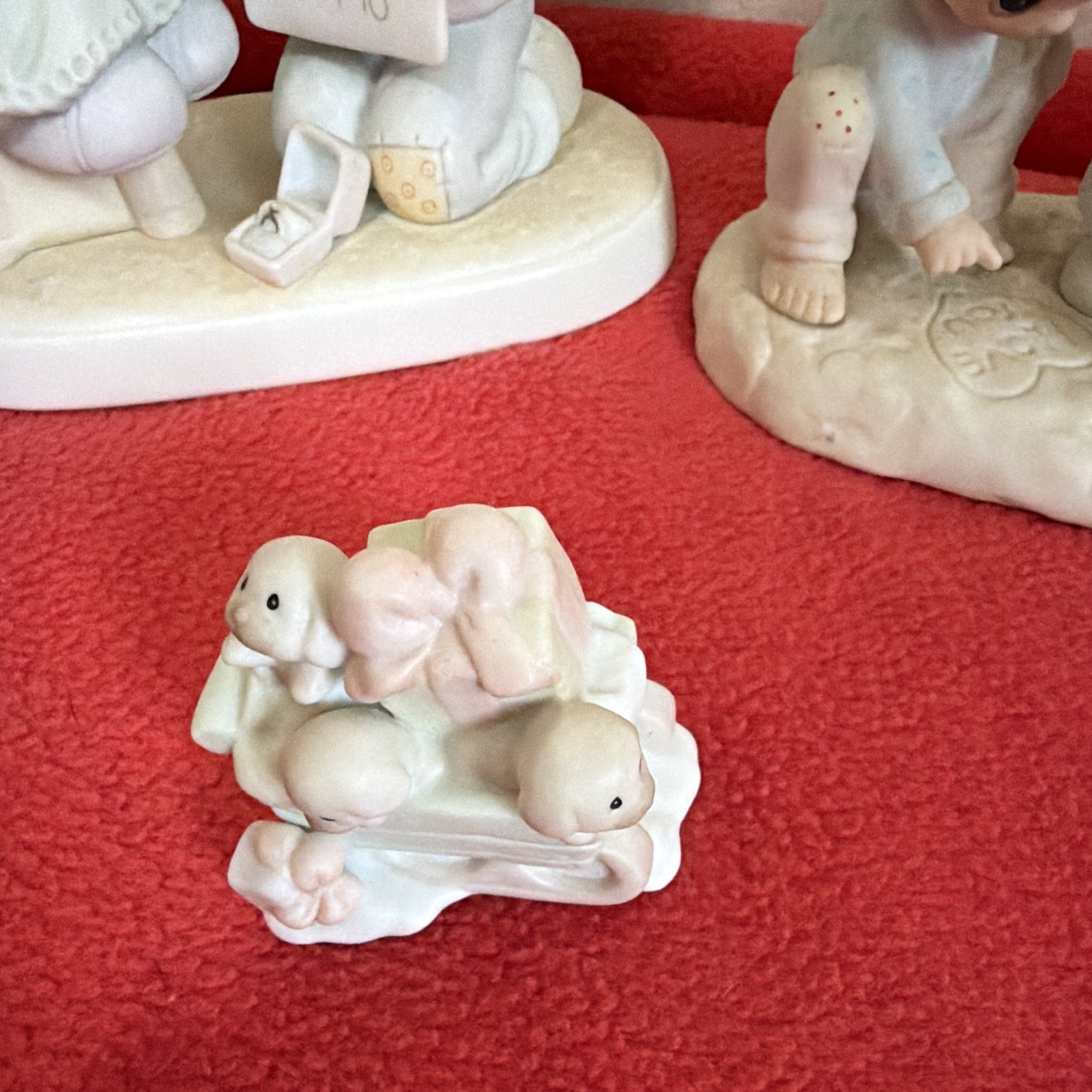 Enesco Precious Moments Porcelain Figurine Lot of 8 Angel People Multicolor