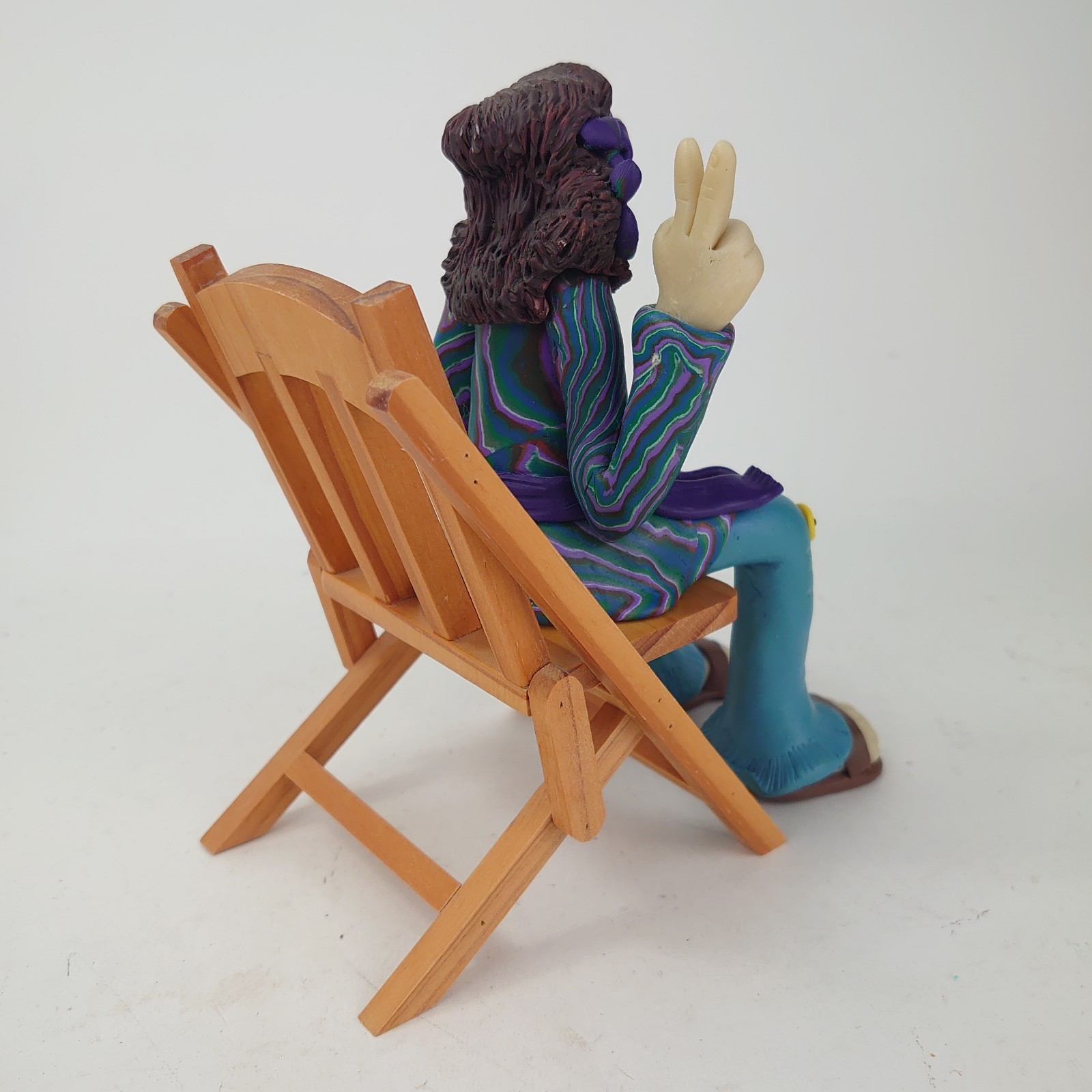 Vintage D. Manning Family of Friends Flower Power Hippie Shelf Sitter Figurine
