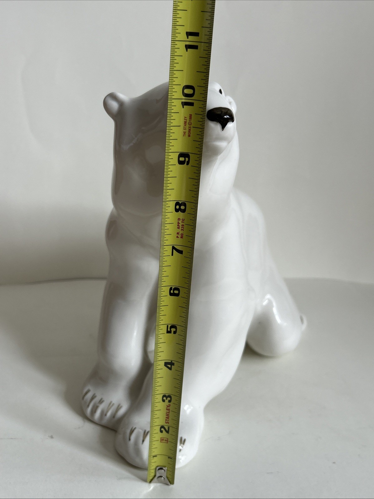 Vintage Lomonosov White Porcelain Polar Bear Figurine USSR