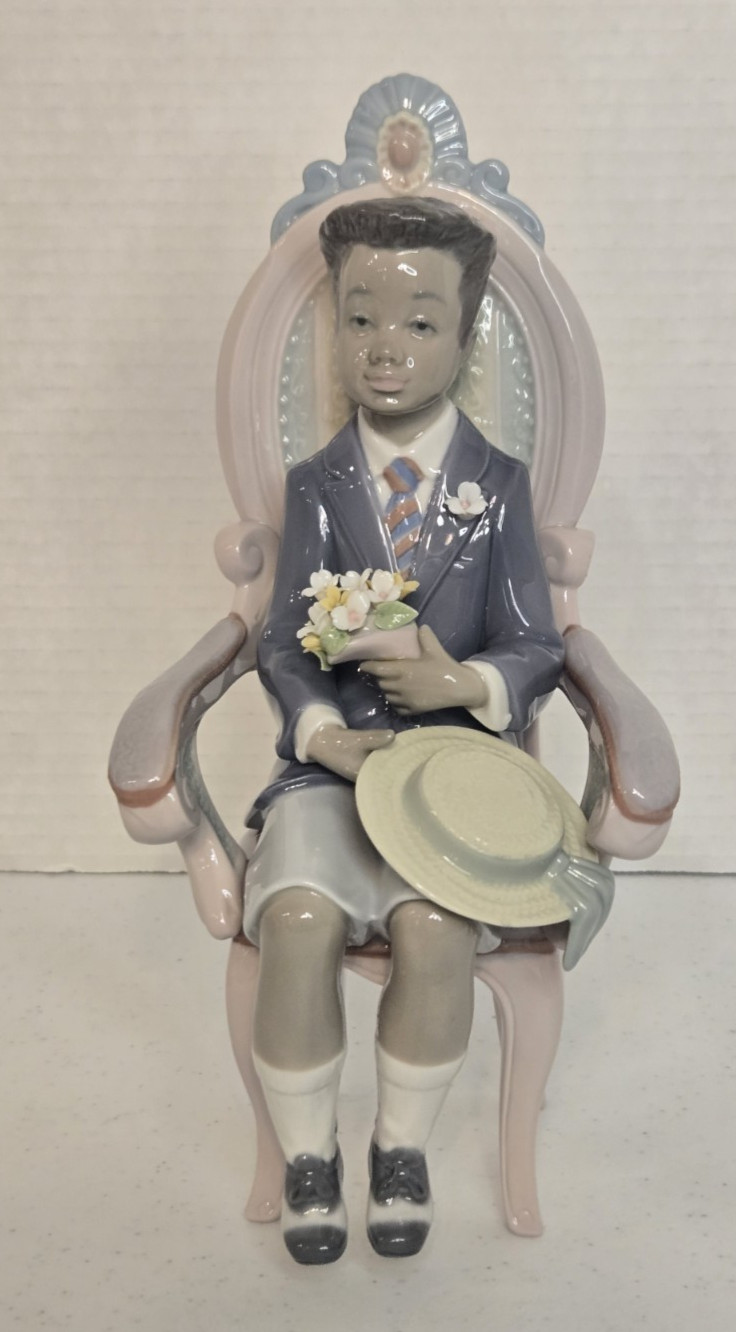 Lladró RARE “All Dressed Up” Black Legacy Little Boy in Chair HTF