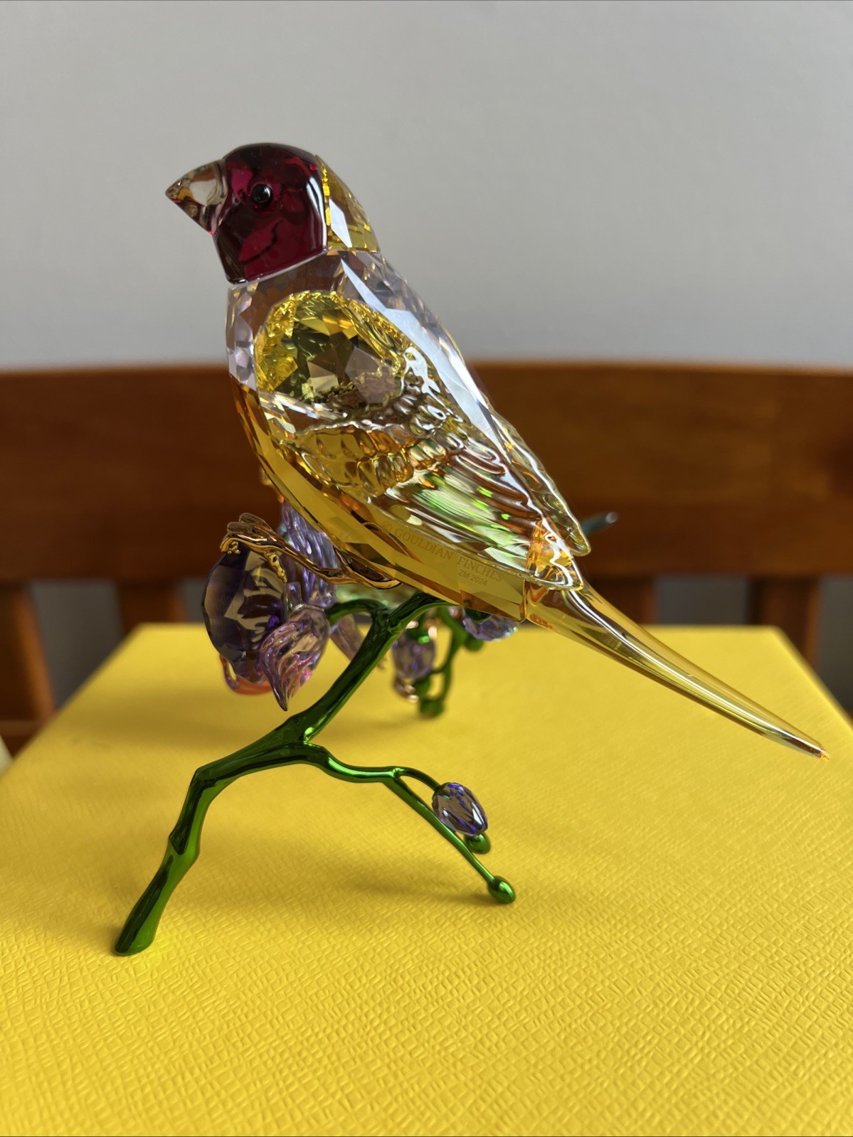 Swarovski 2024 Idyllia Gouldian Finches 5670031 Brand new in box.