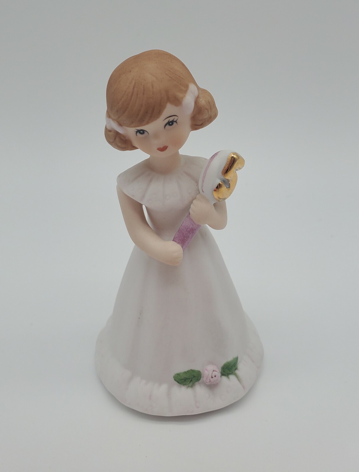 1982 Enesco 5th Growing Up Birthday Girls Ceramic 4 inch Figurine
