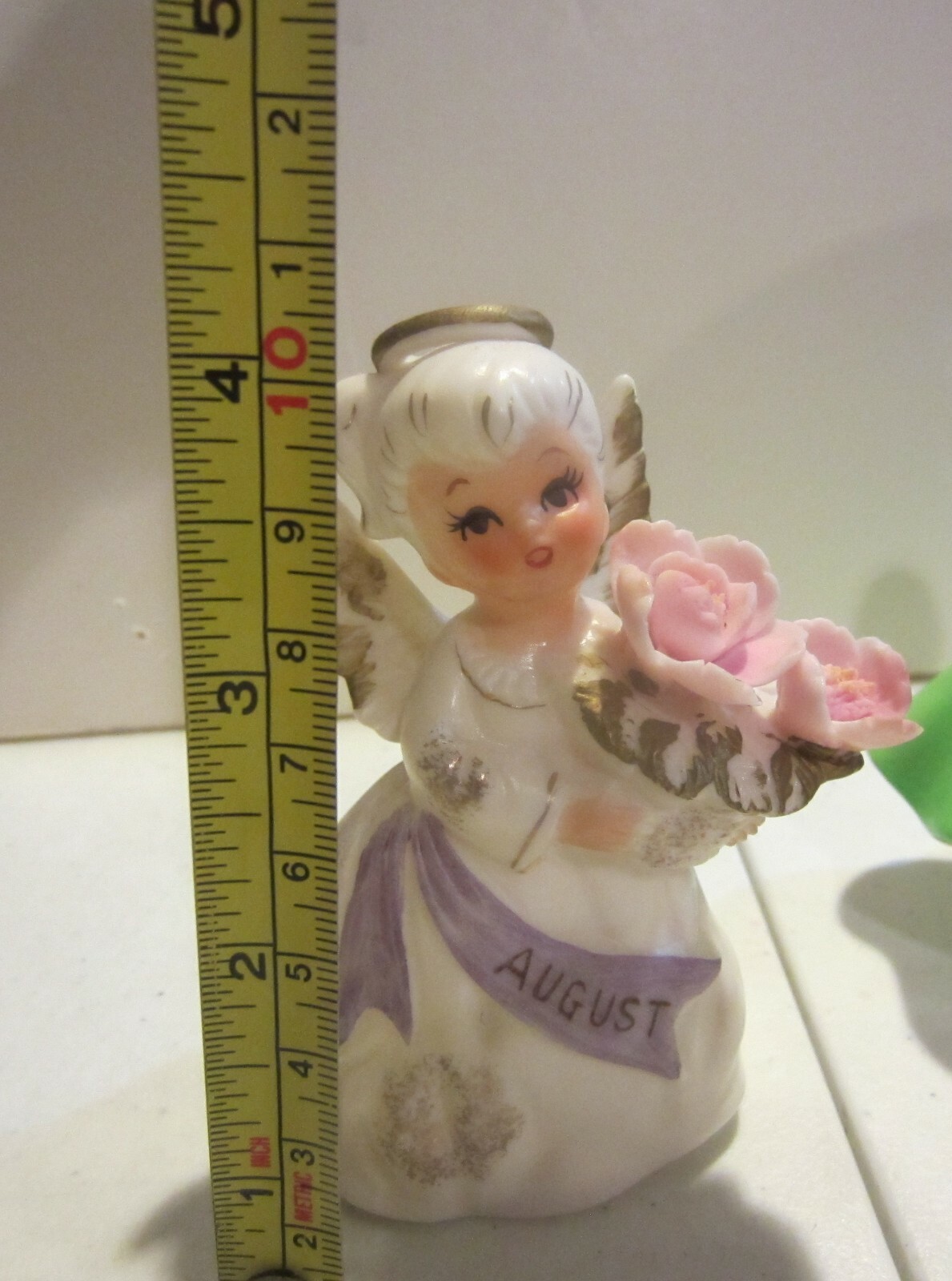 Vintage Lefton August Birthday Angel