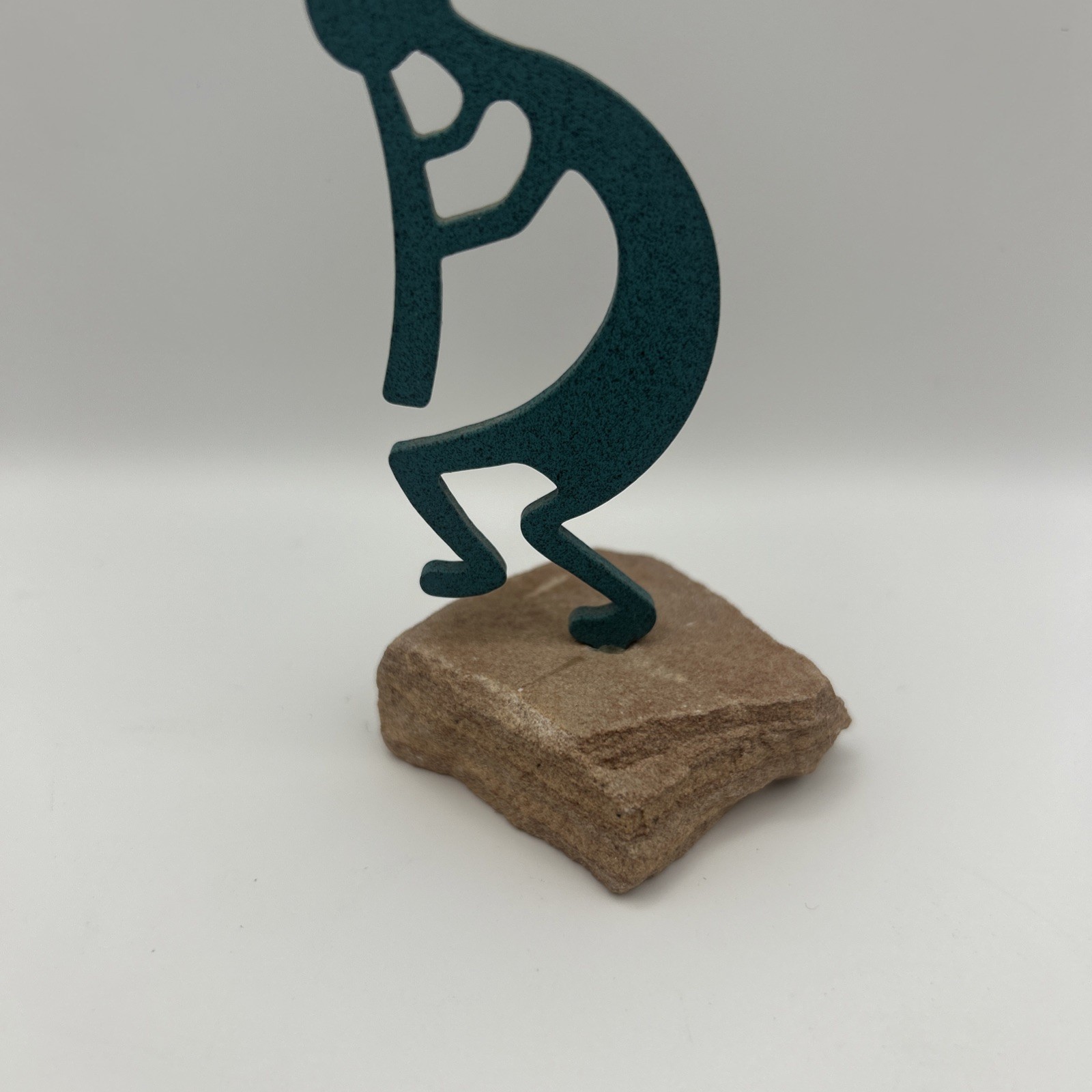 Kokopelli Southwestern Native Sculpture On SandStone Native American Art 4”
