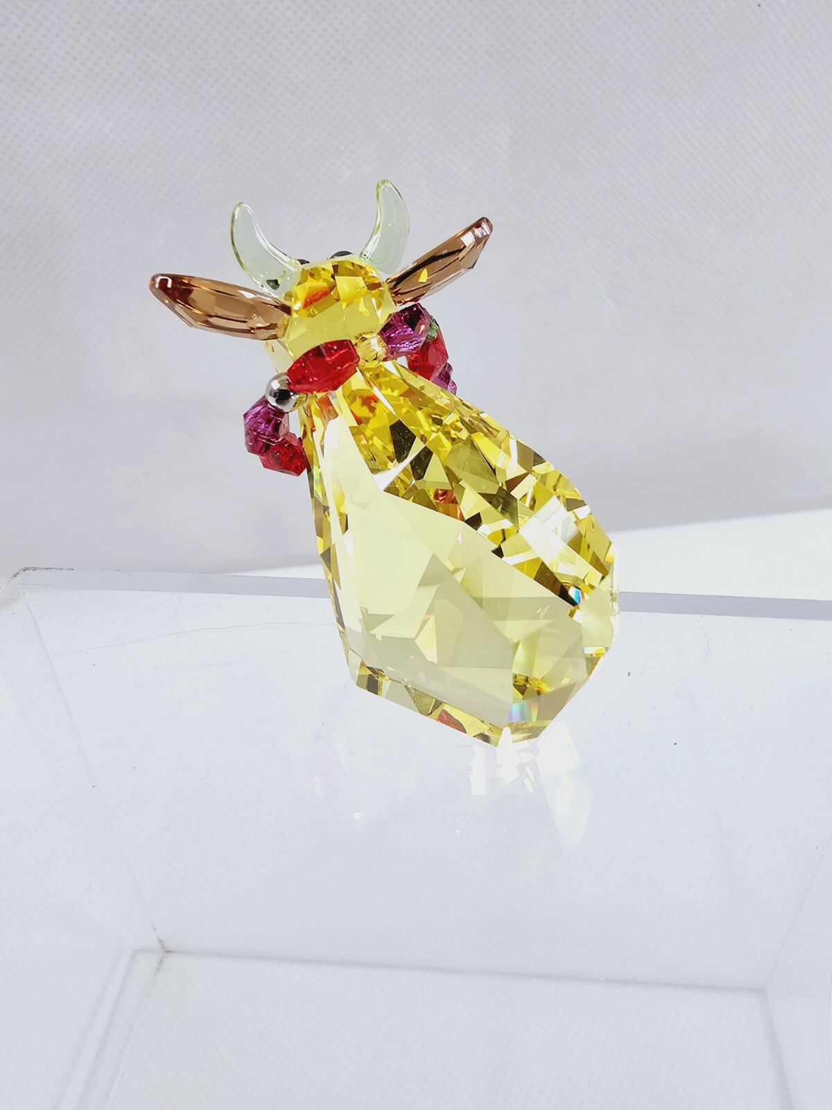 Swarovski 1093651 Lovlots Ltd Online Edition Sunshine Mo Yellow Cow 2011 w/ Box