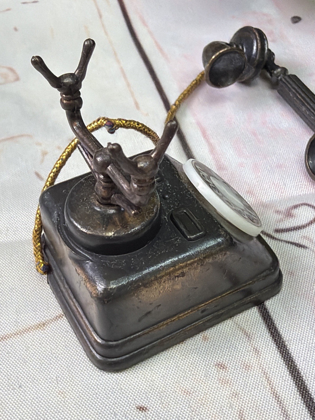Vintage Mini Rotary Phone Figurine Durham Industries American Greetings