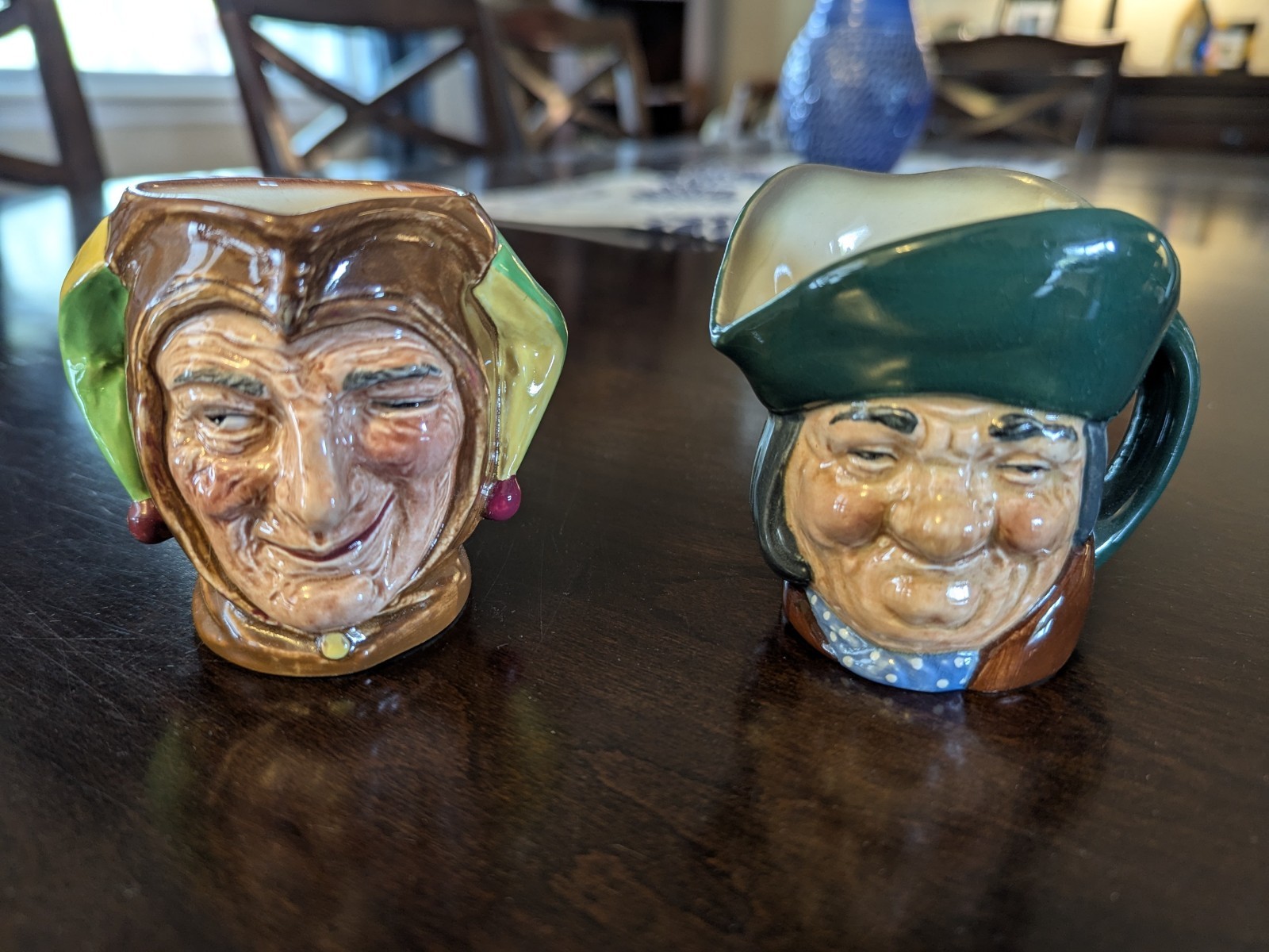 Royal Doulton Lot Of 2 TOBY MUGS Character 3.25″ – 3.0″ Joker +