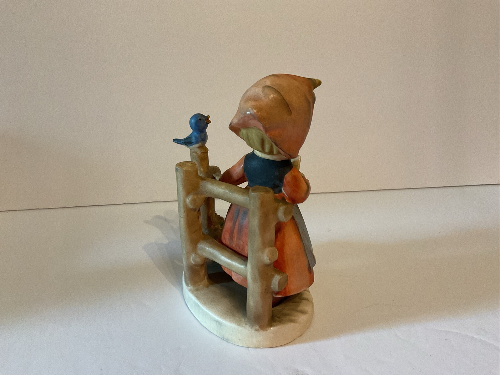 Vintage Erich Stauffer Girl Singing 8028 Figurine Arnart Japan Blue Bird Duck A1