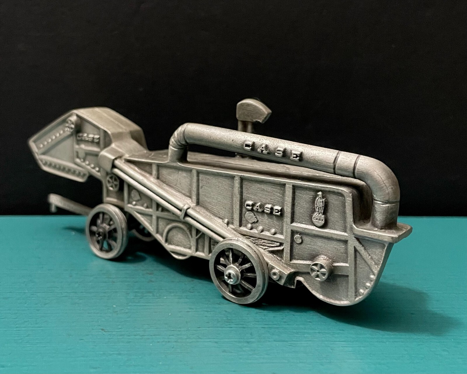 Spec Cast Pewter Case Thresher 150th Anniv. Farm Tool Equipment Model Figurine