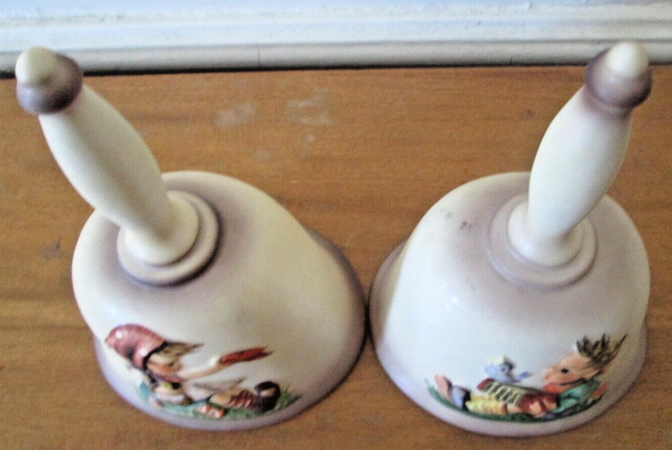 Goebel 1978 1979 Ceramic Hummel 1st & 2nd Edition Hi Relief Annual Bell Boy Girl