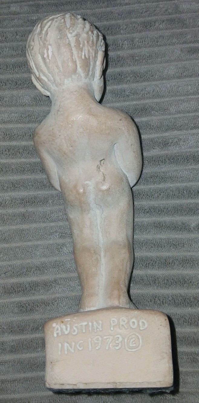 Vintage Austin MIRO MUSULIN Little Boy Sculpture “Dew Drops” 8 Inches 1973
