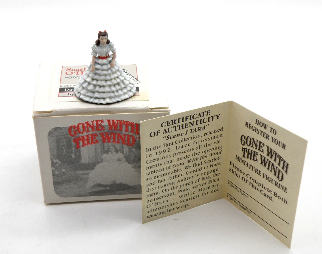 Gone With The Wind SCARLETT O’HARA Mini Figurine Dave Grossman DGC 1992 GWMB-1