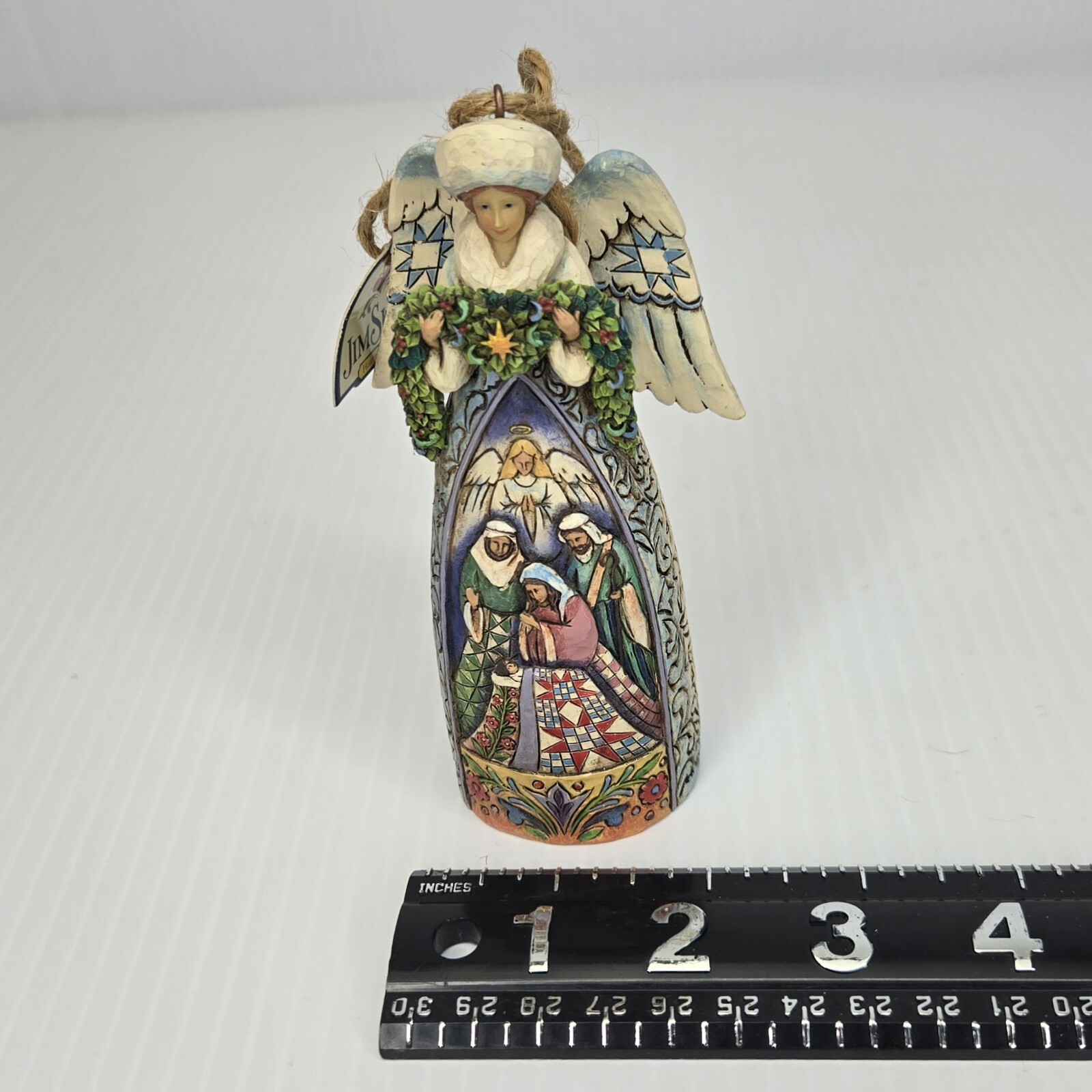 Jim Shore Winter Angel Nativity Scene Heartwood Creek 2007 #S4008992 Enesco
