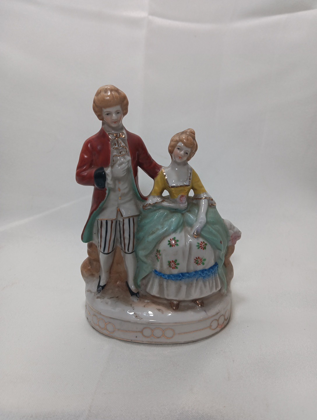 Vtg Colonial Man & Women Couple Figurine 5″