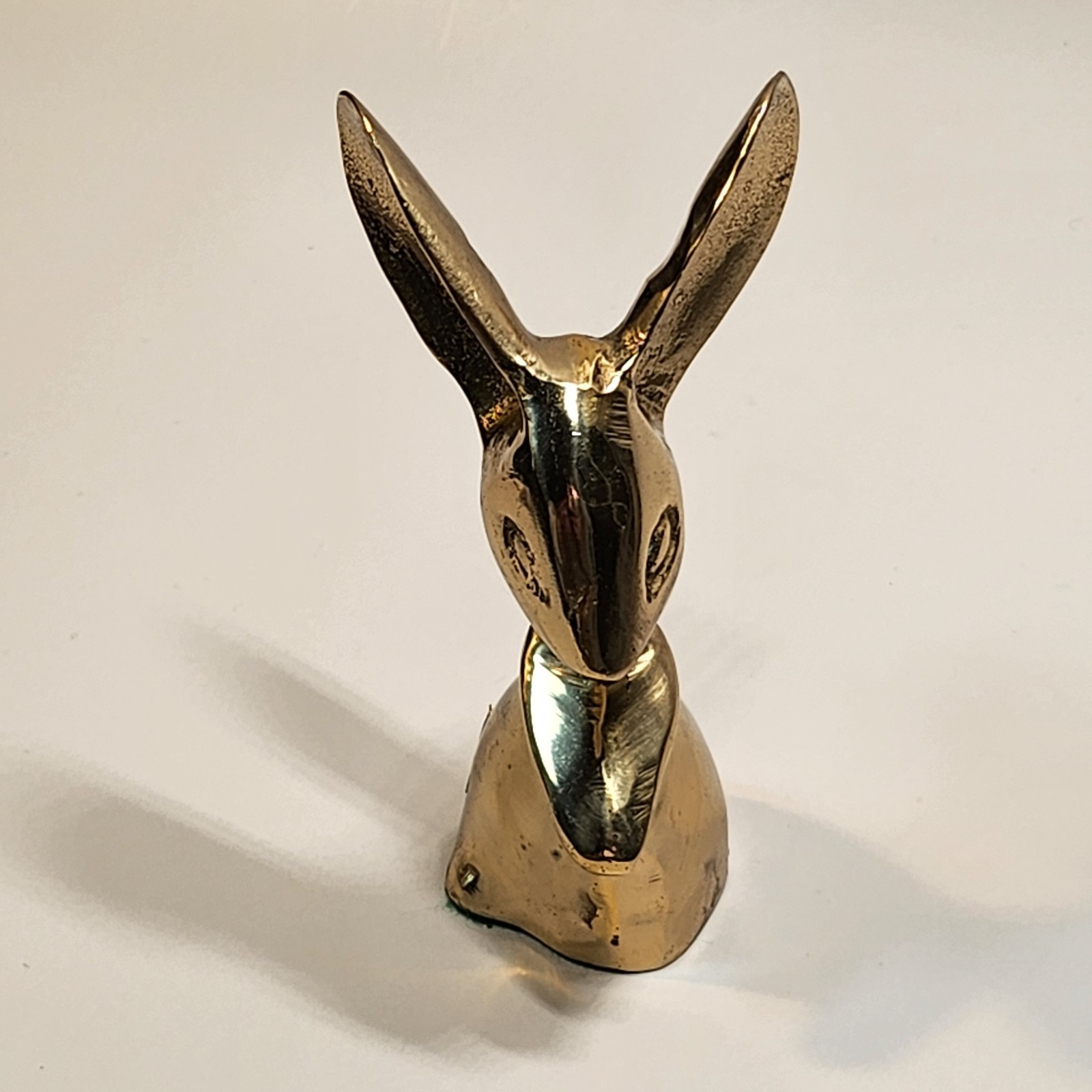 Vintage Brass Mouse Figurine Large Ears – Paperweight ROC Taiwan
