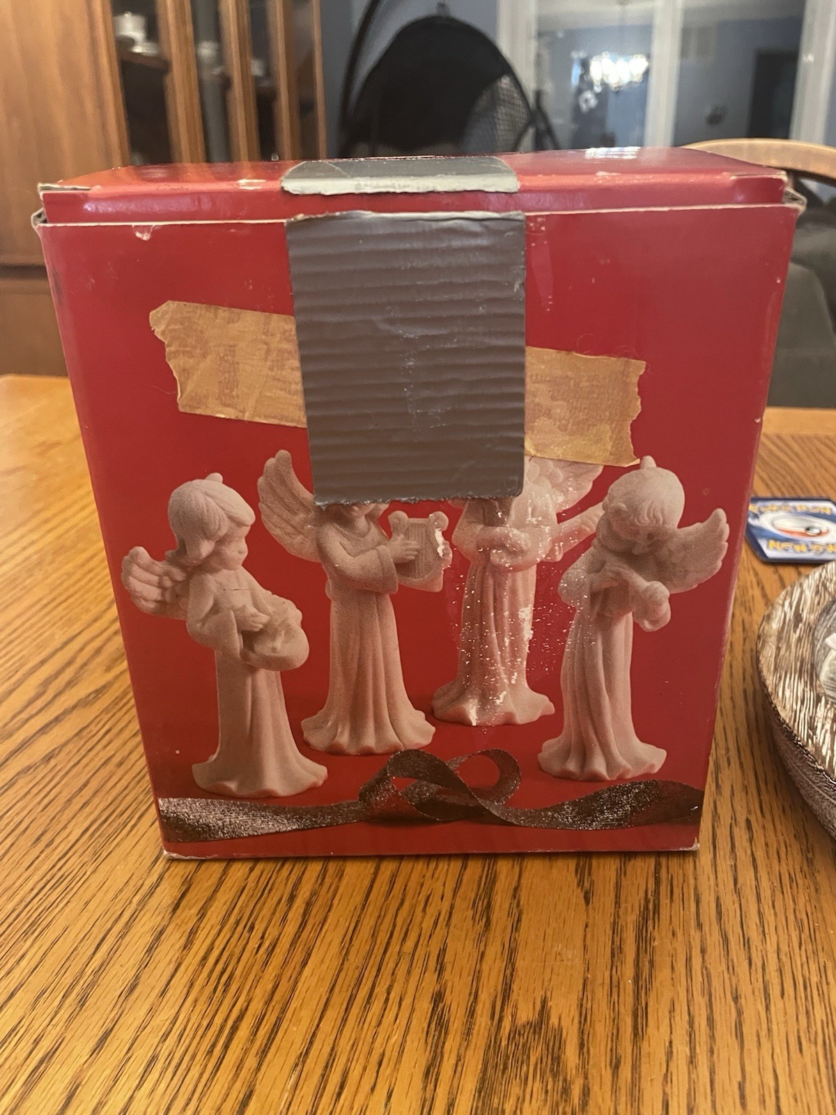 Set Of 4 Alabaster Angels /Instruments