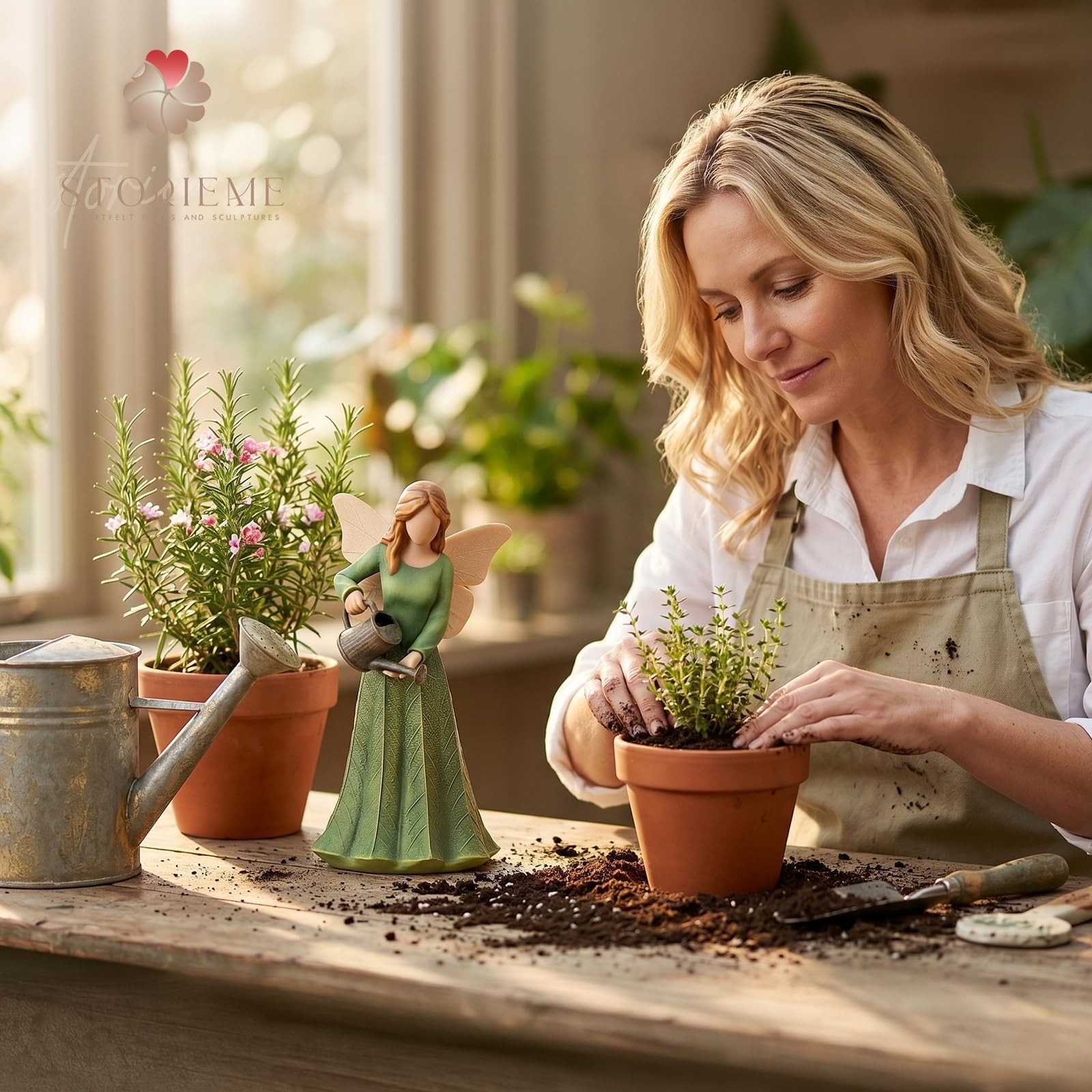 Gardening Gifts for Gardeners Women: Unique Garden Angel Figurine Gift for Pl…