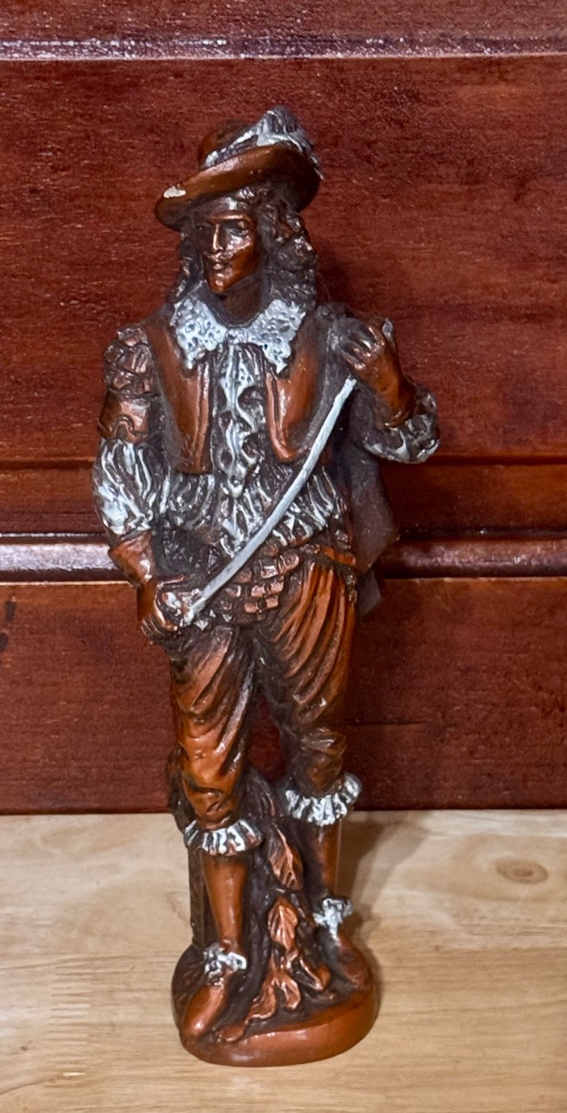 Vtg Don Juan Bronze Tone & Silver Tone Statue Figurine Rare!