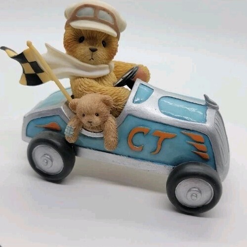 Cherished Teddies Andre 789836 The Finish Line Is Only A Race Away Bear Figurine