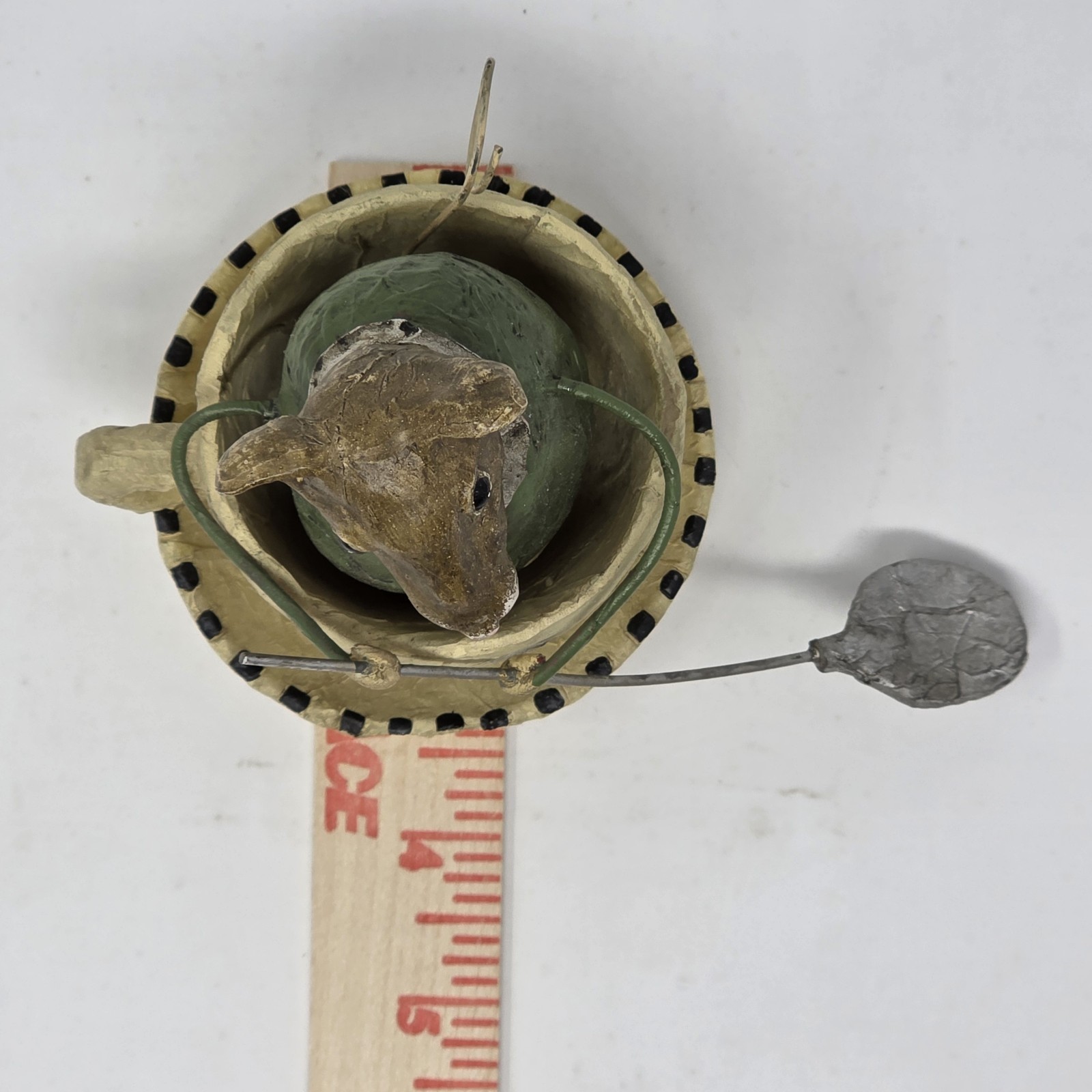 Lori Mitchell Mouse Gullivers Travels Tea Time Teacup Boat Folk Art Spoon pad