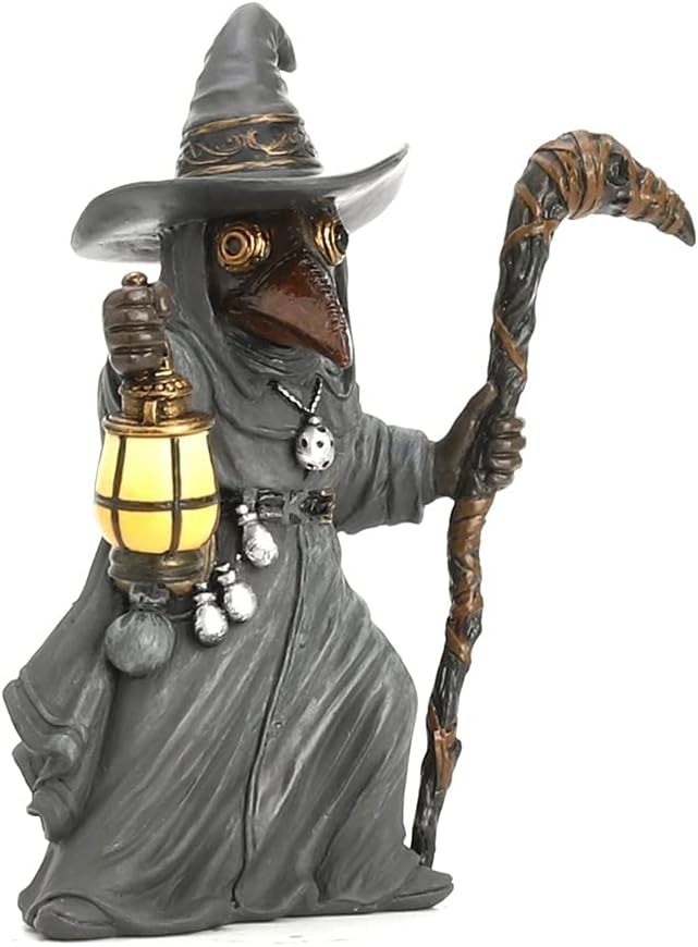 Plague Wizard Miasma Doctor Polystone Figurine Home Decorative Collectible
