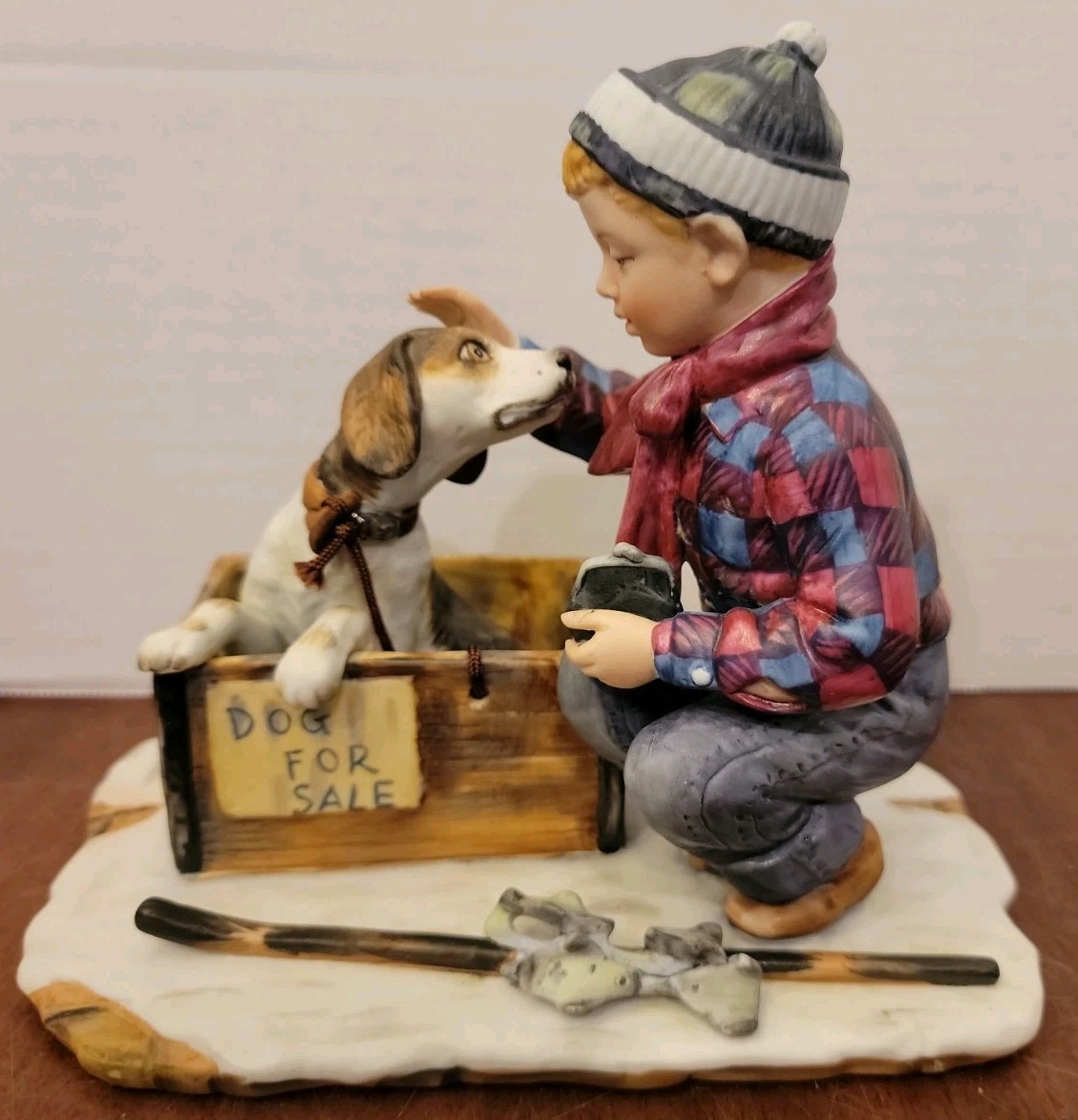 Norman Rockwell (4) Four Seasons Illustrations For 1958. Porcelain Figures.